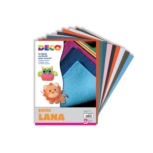 Panno Lana Album 20x30 cm. Colori Assortiti