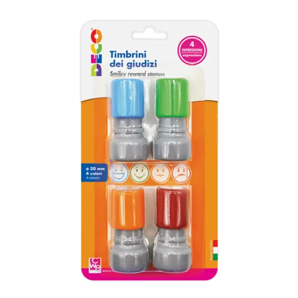 Set 4 TIMBRINI dei giudizi preinchiostrati