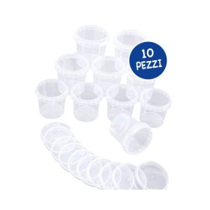Set 10 Barattoli con Coperchio a Pressione